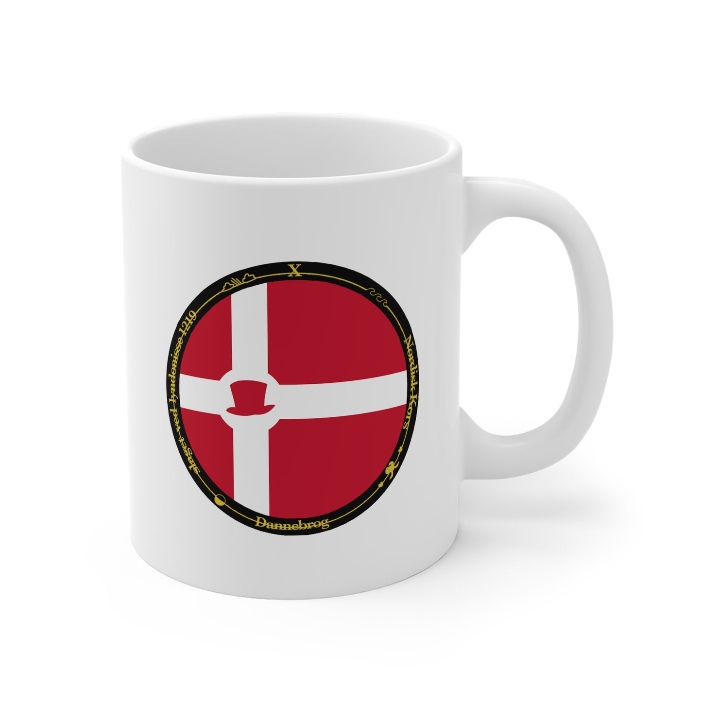 Denmark Flag Coffee Mug — Danish Flag 11oz Ceramic Mug