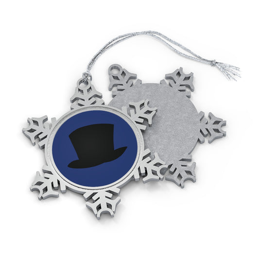 Jockey33 Pewter Snowflake Ornament