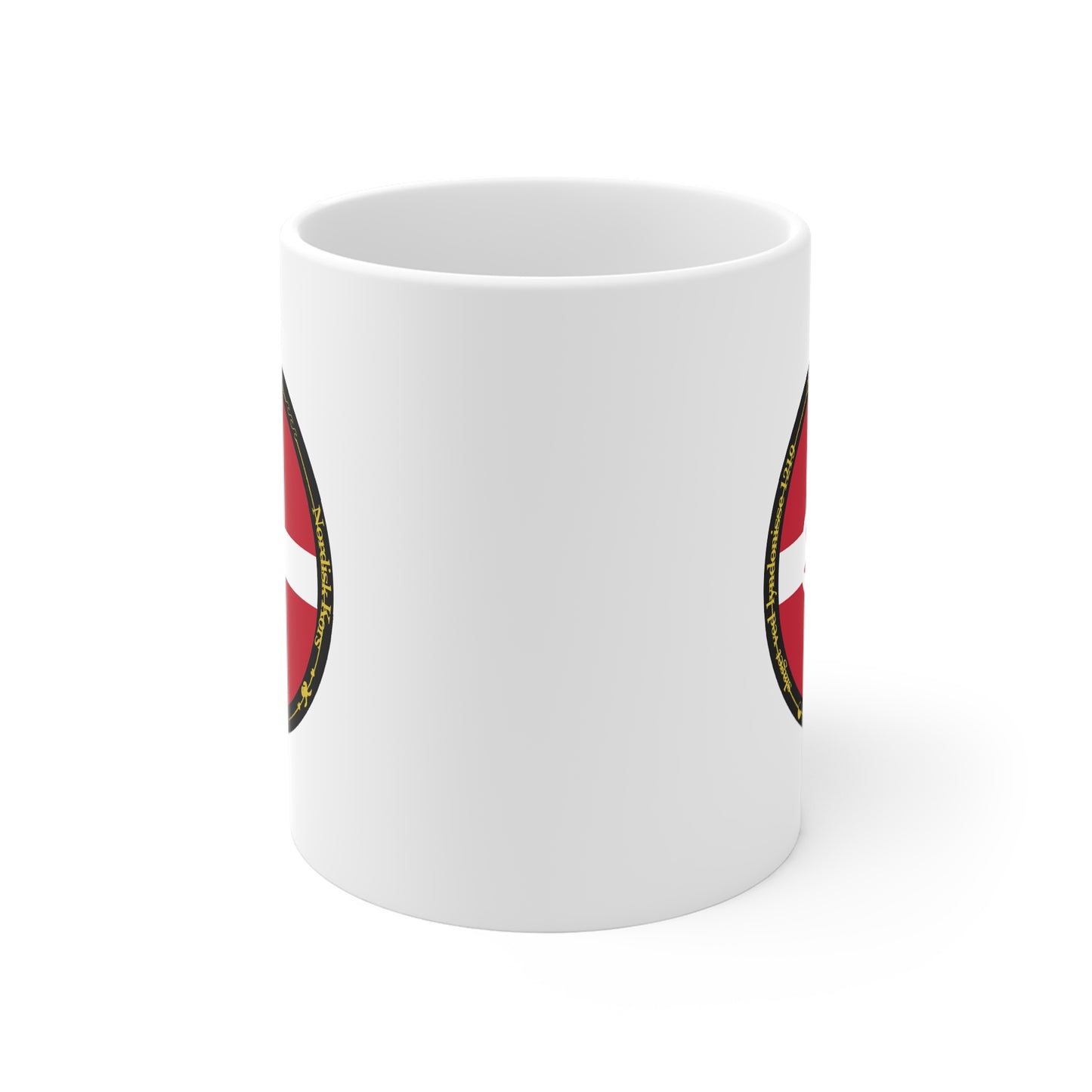 Denmark Flag Coffee Mug — Danish Flag 11oz Ceramic Mug